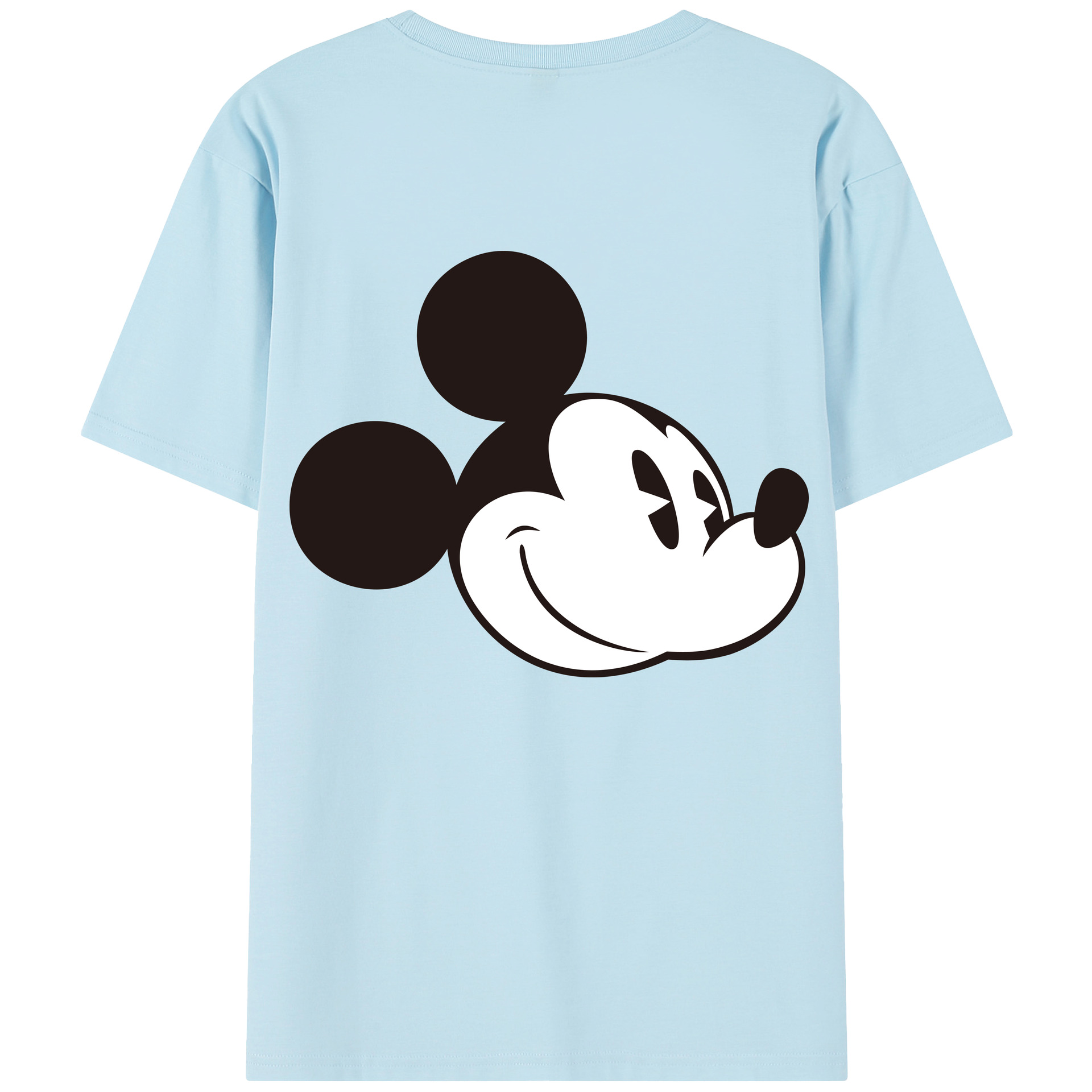 （画像用） ミッキーマウス Mickey Mouse 綿100％半袖Tシャツ（背面プリント）